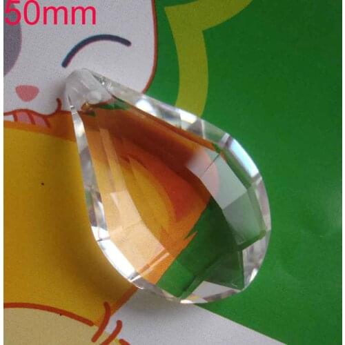 15pcs/lot 50mm Crystal Pendant--Pipa K9 High Quality Glass Crystals Prisms Wedding Decoration Free Shipping