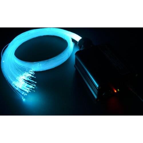 16W Remote controlled Musical Sound Led Light Engine Audio Fiber Optic Star Light RGBW 28Key RF Driver+0.75mm end glow cable DIY