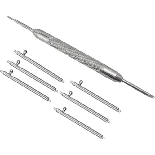 7pcs Watch Accessories Repair Tools Metal Bracelet Watchbands Opener Strap Replace Spring Bar Connecting Pin Remover Tool 1.8*20