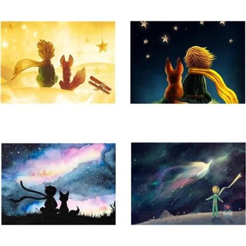 Uone New Diamond Painting DIY Cross Stitch Little Prince CraftlEmbroidery Rhinestone Adult Home Office Decor Kids Myster Gift