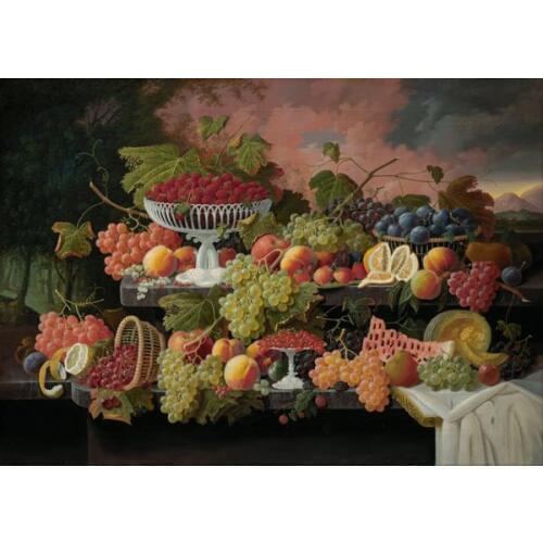 Free shipping home wall art decoration picture classical fruit feast still life oil painting canvas printings printed on canvas