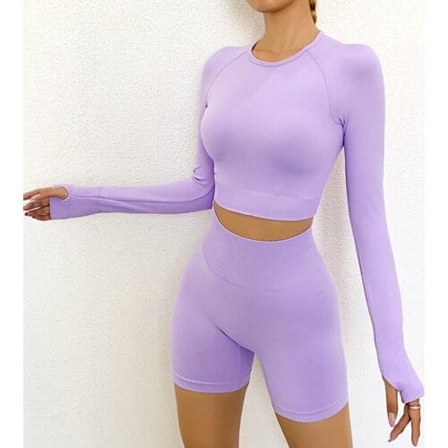 CHRLEISURE Fitness 2 Piece Set Women Solid Streewear Outfit Sportswear Summer Beach Nylon Tracksuit Women Female