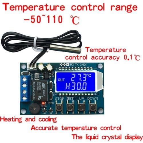 Digital LCD display Thermostat Temperature Controller Regulator Heating Cooling Control AC 220V 12V 24V DC