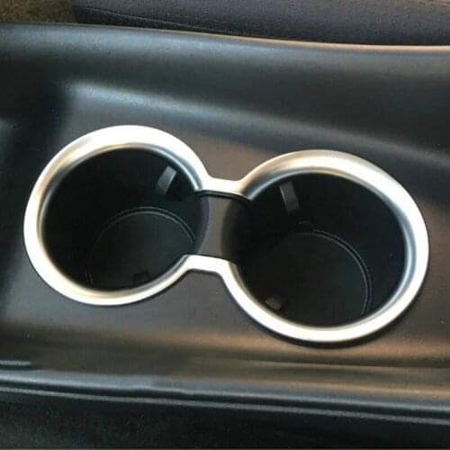 For 2017-2019 2020 Toyota PRIUS PHV ABS Front Center Console Water Cup Holder Cover Surround Frame Protector Car Accessories