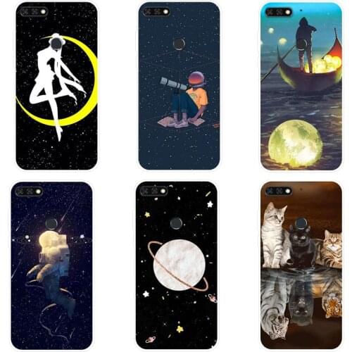 For Honor 7C AUM-L41 Case Silicone TPU Soft Phone Case For Huawei Honor 7C AUM-L41 AUM L41 7 C Honor7C Case Cover 5.7