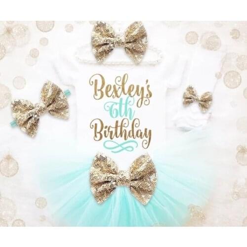 Personalize name color girl birthday bodysuit onepiece Tutu t shirt legwarmers toodles Outfit set baby shower gifts