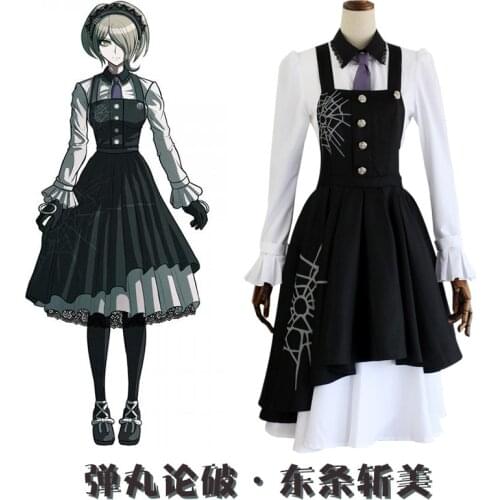 New Danganronpa V3 Tojo Kirumi Cosplay Costume Japanese Game Anime Uniform accessories Clothes and wigs Halloween Cosplay