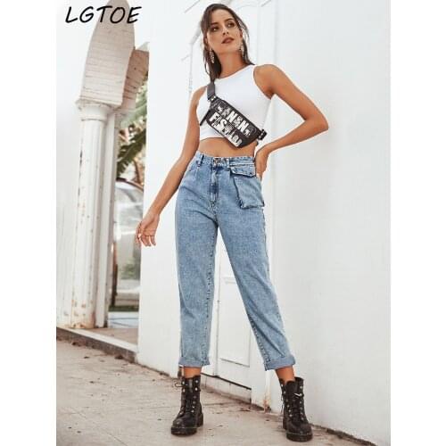 LGTOE Women's Straight Jeans