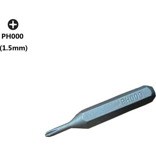 Cross PH000 Screwdriver Bit Phillips Bits 5/32 Inch 4mm Hex Shank 28mm S2 Screw Driver Kit Tools for iPhone iPad Mac, 100pcs