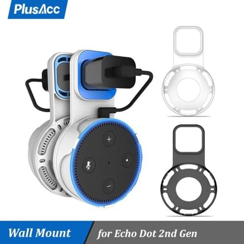 Outlet Wall Mount For Amazon Echo Dot 2nd Generation Charging Hanger Space Saving for Alexa Stand Voice Assistants Bracket ST01