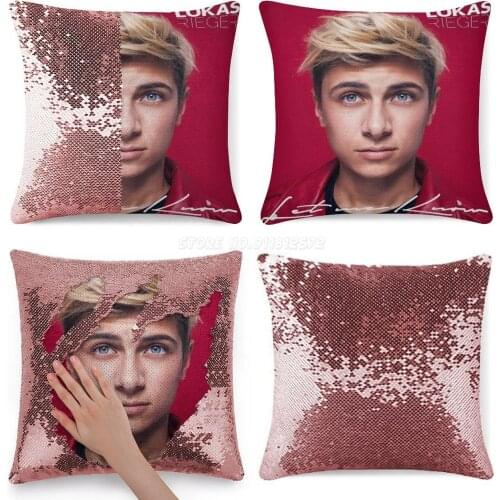 Lukas Rieger Sequin Pillowcase Cafe Home Decor Color Changing Pillowcase