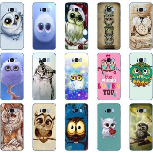 56DD Owl Soft Soft Silicone Cover Case for Samsung Galaxy S6 S7 edge S8 S9 S10 plus A70 A50 case