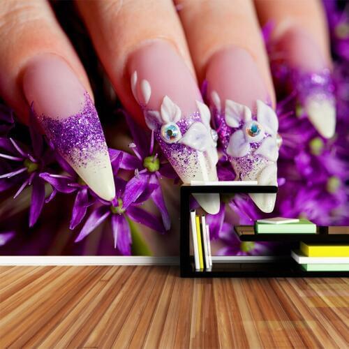 Modern 8d Silk Wallpaper Wall Paper Papers Home Deor 3d Mural Wallpapers for Living Room Self Adhesive Nail Salon Murals Rolls