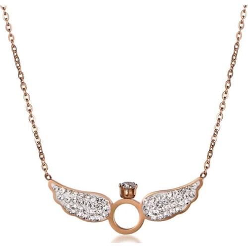 High Quality Fashion Titanium Steel Handmade Love Forever For Girls Women Bling Cuban Link Necklace Punk Crystal Jewelry