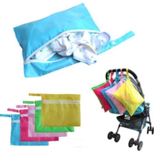 Waterproof Baby Dirty Clothes Diaper Nappy Bag Stroller Pram Buggy Zipper Organizer Storage Bag Stroller Accessories Hanging Bag