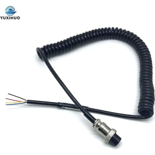 Replacement 4 Pin Cobra Uniden Speaker Microphone Cable for Cobra PR550 PR3100 PR4000 MRHH100 Car Mobile CB Radio Accessories