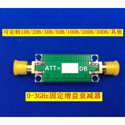 1dB 2dB 5dB 10dB 20dB 30dB Fixed Gain Attenuator 0-3GHZ RF Attenuator