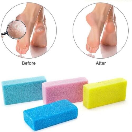 1pcs Random Color Pumice Stone Exfoliate Foot Care Dead Dry Skin Callus Pedicure Scrubber Remover
