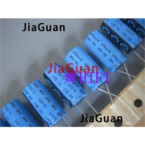 10PCS NEW VISHAY BC KO135 25V470UF 10X20MM electrolytic capacitor KO 135 470UF 25V 470uF/25V 135KO PH 25v 470uf