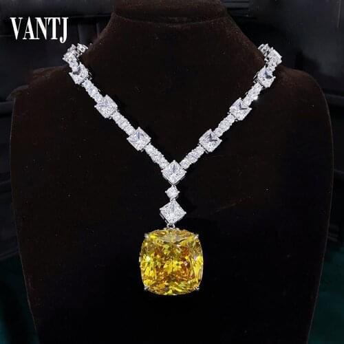 100% 925 Sterling Silver Sparkling Full High Carbon Diamond Moissanite Emerald Bridal Necklace for Women Lady Party Fine Jewelry