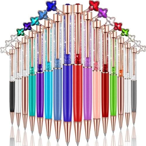 100pcs/lot Fashion Creative Design Crystal Ball Pen Gold Gravel Ballpoint Pen Office Stationery Gifts for Friends Learn Supplies