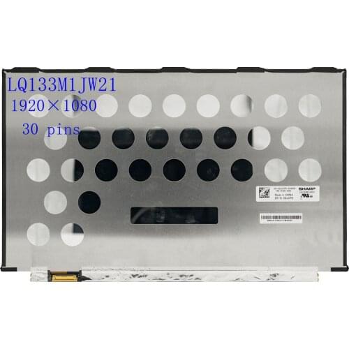 13.3 inch Laptop LCD Screens LQ133M1JW21 DP/N: 0DJCP6 1920*1080 edp 30pin Non-touch Panel Replacement