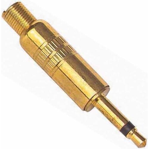3.5 MM MONO GOLD METAL JACK PLUG