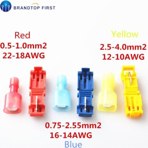 30PCS(15set) Wire Cable Connectors Terminals Crimp Scotch Lock Quick Splice Electrical Car Audio 22-10AWG 0.5mm-6mm Kit Tool Set