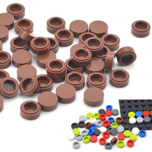 450pcs Building Block Accessories Round 1x1 Flat Studs 98138 Building Blocks Compatible All Brand MOC Toys For Kids Creative