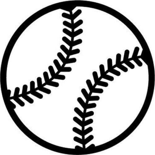 9.8CM*9.8CM Silhouette Softball Sports Vinyl Car Decal StickerS9-0182