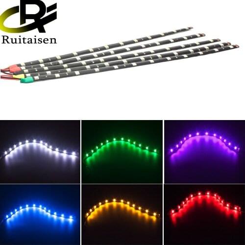 Car LED Strip light 30CM 5050 12 SMD Waterproof Daytime Running light Decoration Silicone Strip Fog lamp 12V DC