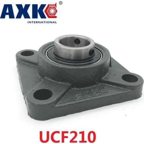 Axk Ucf210 50mm 4-bolt Square Flange Pillow Block Bearing With Housing