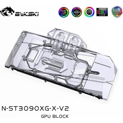Bykski N-ST3090XG-X-V2 GPU Water Cooling Block for ZOTAC RTX3090 3080 GAMING OC