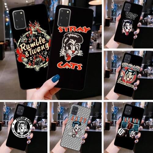 HUAGETOP Stray Cats Rockabilly Customer Phone Case for Samsung S20 plus Ultra S6 S7 edge S8 S9 plus S10 5G lite 2020