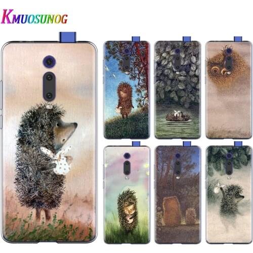 Hedgehog in the Fog For Xiaomi Redmi 9I 9T 9A 9C 9 Prime 8A 8 7A 7 6A 6 5 5A 4X PRO Plus Transparent Soft Phone Case