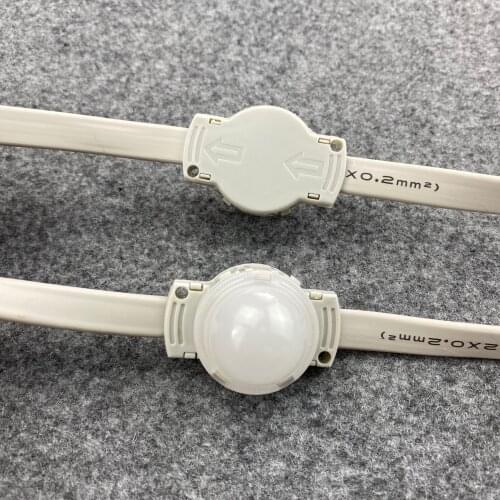 30mm diameter;12V;GS8206;addressable led pixel module;0.72W;RGB full color;frosted cover;IP68;with backup date wire