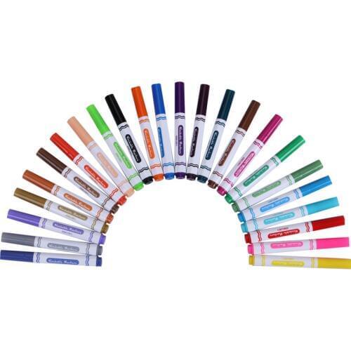 DL Effective 70670 washable series 24 color watercolor pen nib design smooth fresh water cone Stationery office supplies for