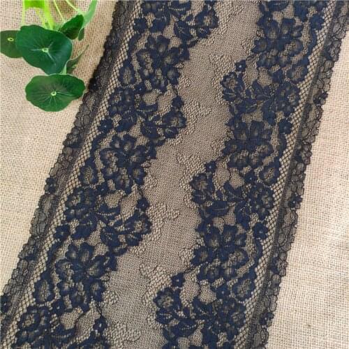 E3189 wide 23 cm black elastic underwear lace trim decorative accessories 1 meters from the sale