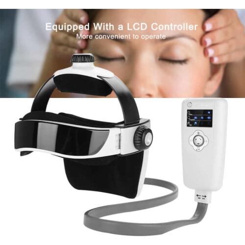 Electric Head Massager Pressure Vibration Helmet Acupuncture Brain Relax Massager Music Muscle Stimulator Health Care Helmet