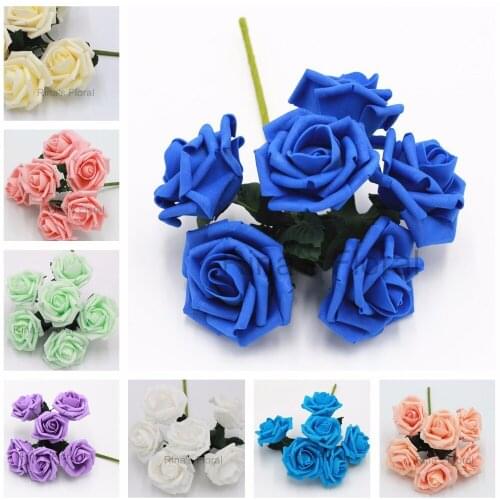 Artificial Rose Flowers Foam Rose For Bridal Bridesmaids Bouquet Wedding Flowers 72PCS Bulk Flowers Wedding Centerpieces Decor