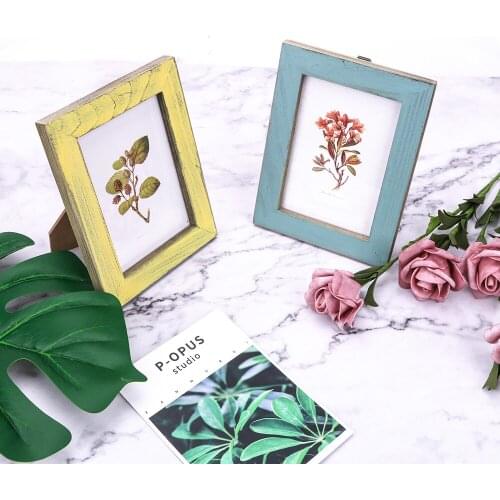 Wooden Wedding Couple Pictures Frames Home Decor Gift Vintage Photo Frame Creative 5 Colors