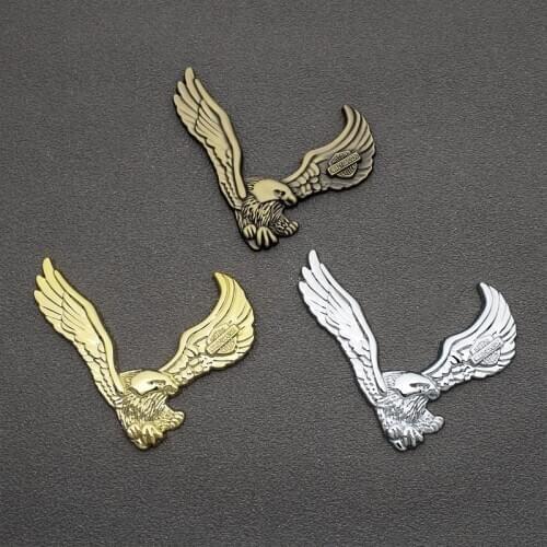 1PCS 3D Metal Car Sticker Cool Eagle Emblem Badge Auto Body Decals Motorcycle Car Decoration Accessories