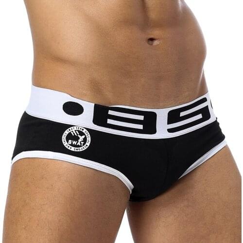 85 Brand 50PC/LOT Wholesale Comfortable Underwear Men Briefs Male Panties Breathable Cotton Men Bries Cueca Tanga Quick Dry Mesh