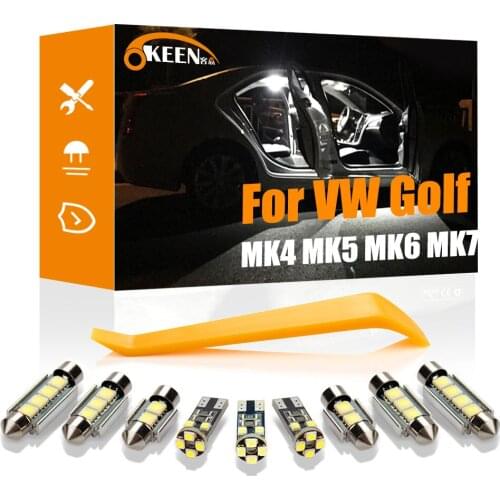 OKEEN For For Volkswagen VW Golf 4 5 6 7 MK4 MK5 MK6 MK7 Canbus Vehicle Trunk Light CC Sedan Coupe LED interior light Kit