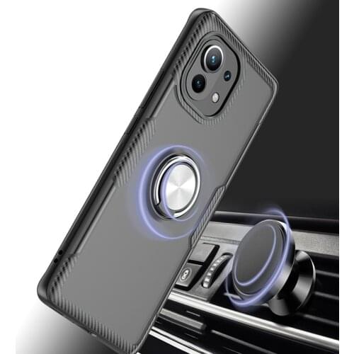 Shockproof Cover For Redmi Note 9 Pro Max 8T 7 10X 9 S 9A 9C K30S Case Ring Holder For Xiaomi Mi 11 Mi 10 Mi 9 10T Poco F3 M3 X3