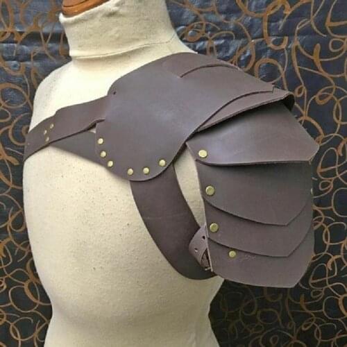 Medieval Viking Battle Knight Pauldrons Shoulder Armor Renaissance Vintage masquerade Party props Cosplay