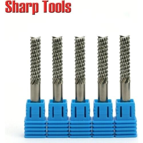 Super Hard 6*25mm Corn Teeth End Mill, Milling Cutter CNC Router Bits Tools PCB, Printed Circuit Board Cutter on HDF,Fiber Glass
