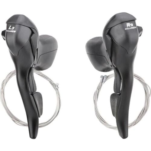 Bike Shifter 7/8/9/10 Speed Shifter Dual Control Lever Roadbike Shifter Lever Derailleur Compatible With Shimano 7s 8s 9s 10s