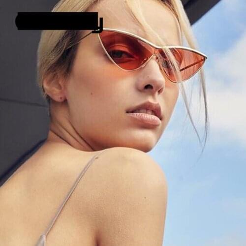 High quality sunglasses for women 2021 trending products pueple blue pink ladies cat eye tiny uv400 oculos de sol feminino