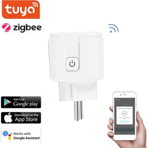 WiFi Smart Plug 16A EU Socket Tuya/Zigbee Smart Life APP Work With Alexa/Google Home Assistant Remote Voice Control Smart Timing